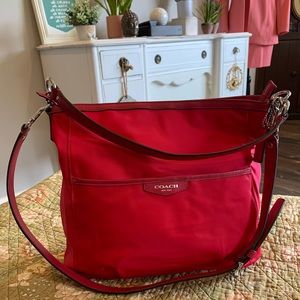 Coach Nylon Fuchsia Crossbody Bag NWOT F32981
